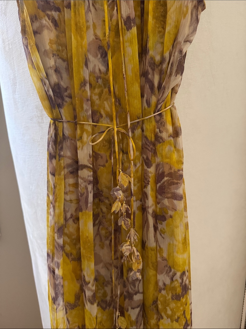 Zimmermann Yellow Floral Ruffle Maxi Dress - Picture 3 of 8